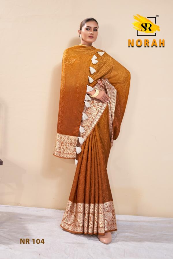 Sr Norah Fancy Wear Designer Dola Silk Saree Collection